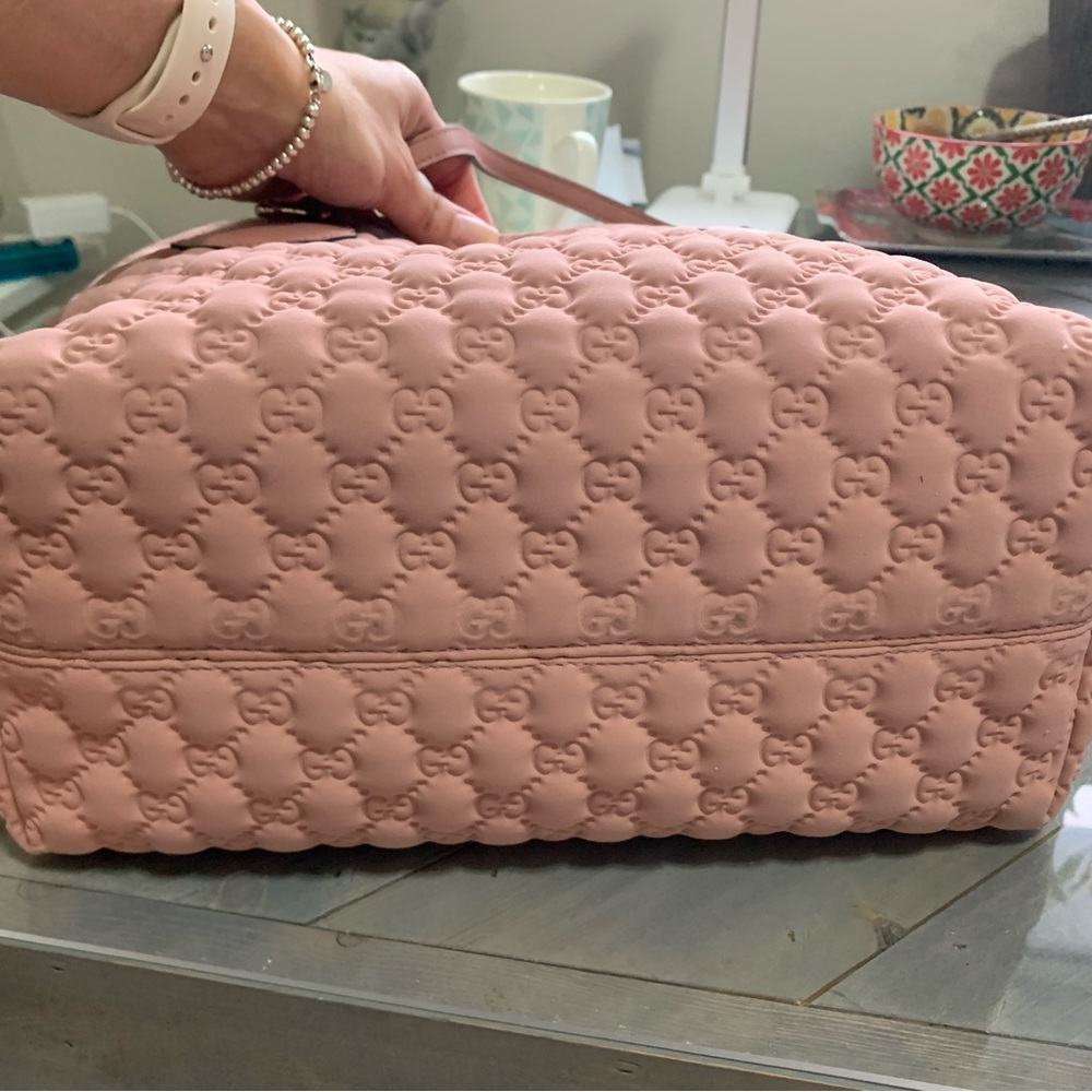 Gucci Pink Quilted GG Tote Bag - Picture 9 of 14